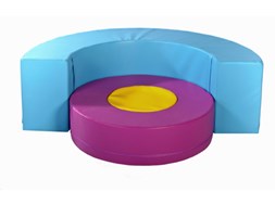 Sofa dla dzieci Combo Pomarańczowo - zielono - żółty