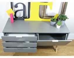 Szafka SIDEBOARD Ciemnogranatowy (Dark Navy) 3 szuflady i półka