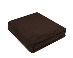 Ciepły Koc Z Mikrofibry Alaska Brązowy 200x220 BBK