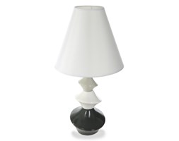 Nowoczesna Lampa Ceramiczna Eurofirany April Biały+Grafit