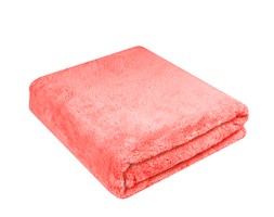 Ciepły Koc Z Mikrofibry Alaska Morelowy 200x220 BBK