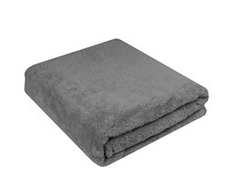 Ciepły Koc Z Mikrofibry Alaska Stalowy 200x220 BBK