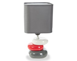 Nowoczesna Lampa Ceramiczna Eurofirany Bonnie Grafit+Czerwony