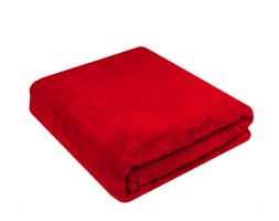 Ciepły Koc Z Mikrofibry Alaska Czerwony 200x220 BBK
