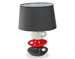 Nowoczesna Lampa Ceramiczna Eurofirany Carrie Grafit+Czerwony