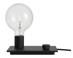 Muuto Control czarna, aluminiowa lampa stołowa z płynną regulacją natężenia światła