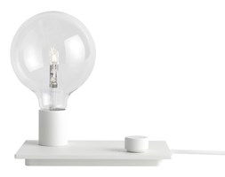 Muuto Control biała, aluminiowa lampa stołowa z płynną regulacją natężenia światła