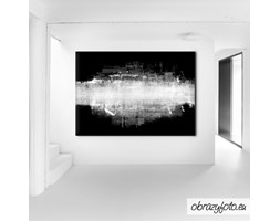 An abstract paint splatter frame in black and white