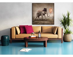 Elephant with a balloon