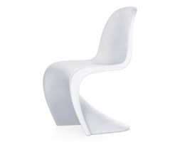 Krzesło inspirowane Panton Chair, białe
