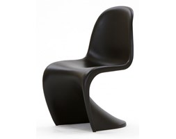Krzesło inspirowane Panton Chair, czarne