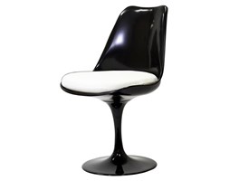 Krzesło inspirowane Tulip Chair, czarne