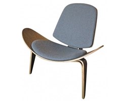 Fotel inspirowany Shell / szary