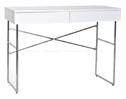 BIURKO Z SZUFLADAMI RAMA METAL BLAT DREWNO"WHITE MINIMAL"120X75X60CM