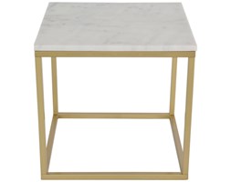 STOLIK RAMA METALOWA BLAT MARMUR"PORTO GOLD"50X50X53CM