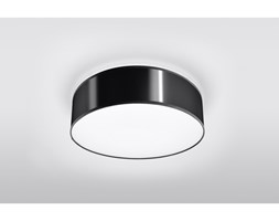 Nowoczesna Lampa Sufitowa Okrągły Plafon ARENA 35 Czarna