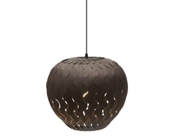 David Trubridge Belle barwiona na czarno lampa sufitowa wykonana z bambusa