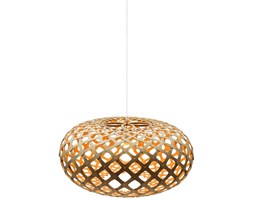 David Trubridge Kina, pomarańczowa lampa bambusowa