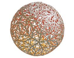 David Trubridge Sola, drewniana lampa sufitowa