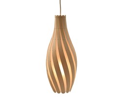 David Trubridge Swish naturalna lampa bambusowa