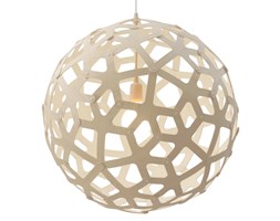 David Trubridge Coral cała biała lampa wisząca z bambusa
