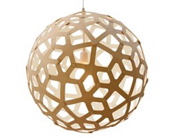 David Trubridge Coral biała lampa wisząca z bambusa
