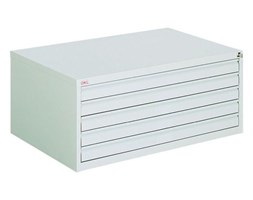 99551801 Szafa do przechowywania rysunków A1 0,8-1,5mm, 5 szuflad (wymiary: 425x1315x920 mm)