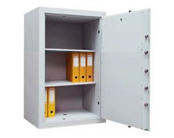 99552661 Sejf gabinetowy dwupłaszczowy 0 klasy, 2 półki, 1 drzwi (wymiary: 800x540x435 mm)