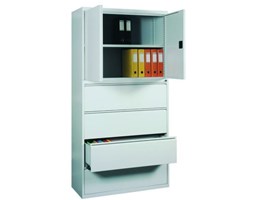 99551732 Szafa aktowa, 2 drzwi, 4 szuflady (wymiary: 1990x1000x435 mm)
