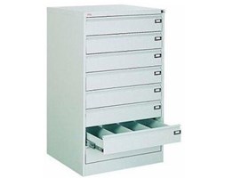 99551752 Szafka kartotekowa 0,8-1,5mm, 8 szuflad (wymiary: 1285x775x630 mm)