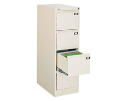 99551792 Szafka kartotekowa z blokadą wysuwu 1,0mm, 4 szuflady (wymiary: 1285x415x630 mm)