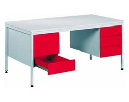99551855 Biurko, 6 szuflad zamykane od frontu (wymiary: 740x1600x800 mm)