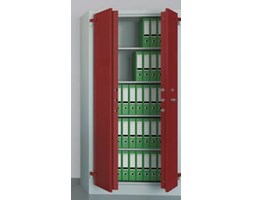 99551736 Szafa aktowa wzmocniona o podwyższonej odporności ogniowej, 2 drzwi, 4 półki (wymiary: 1950x950x550 mm)