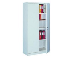 99551657 Szafa biurowa 0,7mm, 2 drzwi, 4 półki, skrytka (wymiary: 1990x1000x435 mm)