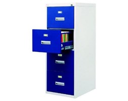 99551797 Szafka kartotekowa wzmocniona o podwyższonej odporności ogniowej, 4 szuflady (wymiary: 1380x530x635 mm)