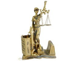 PRZYBORNIK NA BIURKO ORGANIZER FIGURKA TEMIDA 998