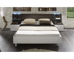 WŁOSKIE ŁÓŻKO 180 TAMBURA WENGE + BIAŁY LAKIER