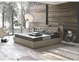 ŁÓŻKO ROMA- KING SIZE- 180X200- Z POJEMNIKIEM, REGULOWANYM ZAGŁÓWKIEM I PODŁOKIETNIKIEM- PRODUKT WŁOSKI