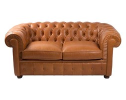 SOFA CHESTER IMPORT Z WŁOCH 162 CM. SKÓRA 100 % WŁOSKA 2 OSOBOWA