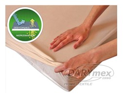 Ochronne prześcieradło z gumką kolor Beż 60x120