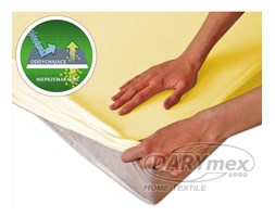 Ochronne prześcieradło z gumką kolor Krem 160x200