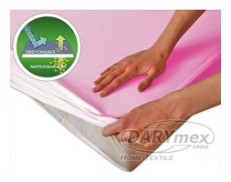 Ochronne prześcieradło z gumką kolor Róż 60x120