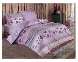Pościel bawełniana Sofya Lilac 160x200