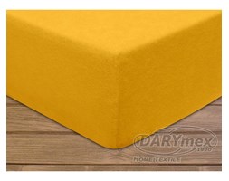 Prześcieradło Frotte z gumką kolor Żółtko 160x200