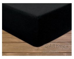 Prześcieradło Frotte z gumką kolor Czarny 160x200