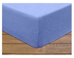 Prześcieradło Frotte z gumką kolor Niebieski 160x200