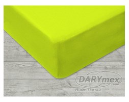 Prześcieradło Jersey z gumką kolor Limonka 160x200