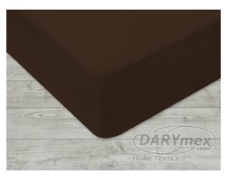 Prześcieradło Jersey z gumką kolor Czekolada 160x200