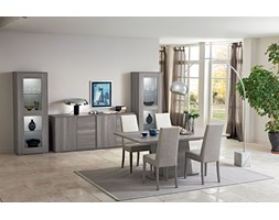 LAMINOWANY NIEROZKŁADANY STÓŁ FUTURA GREY SZARY DĄB