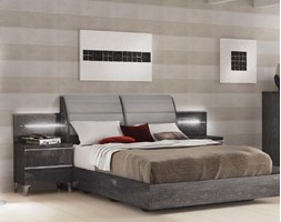 ŁÓŻKO 180 ELITE GREY W KOLORZE SZAREJ BRZOZY